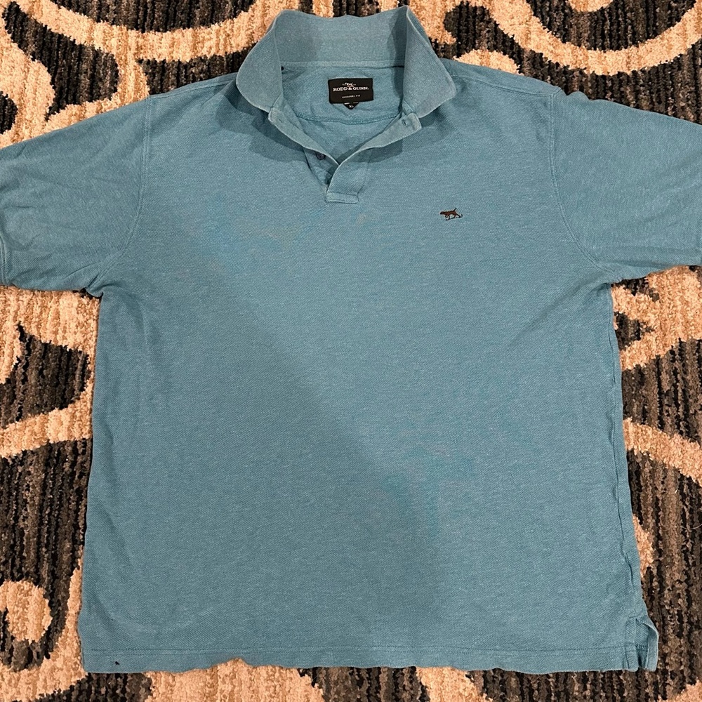 Mens Rodd & Gunn Sports Fit Teal Short Sleeve Polo Shirt Size XL